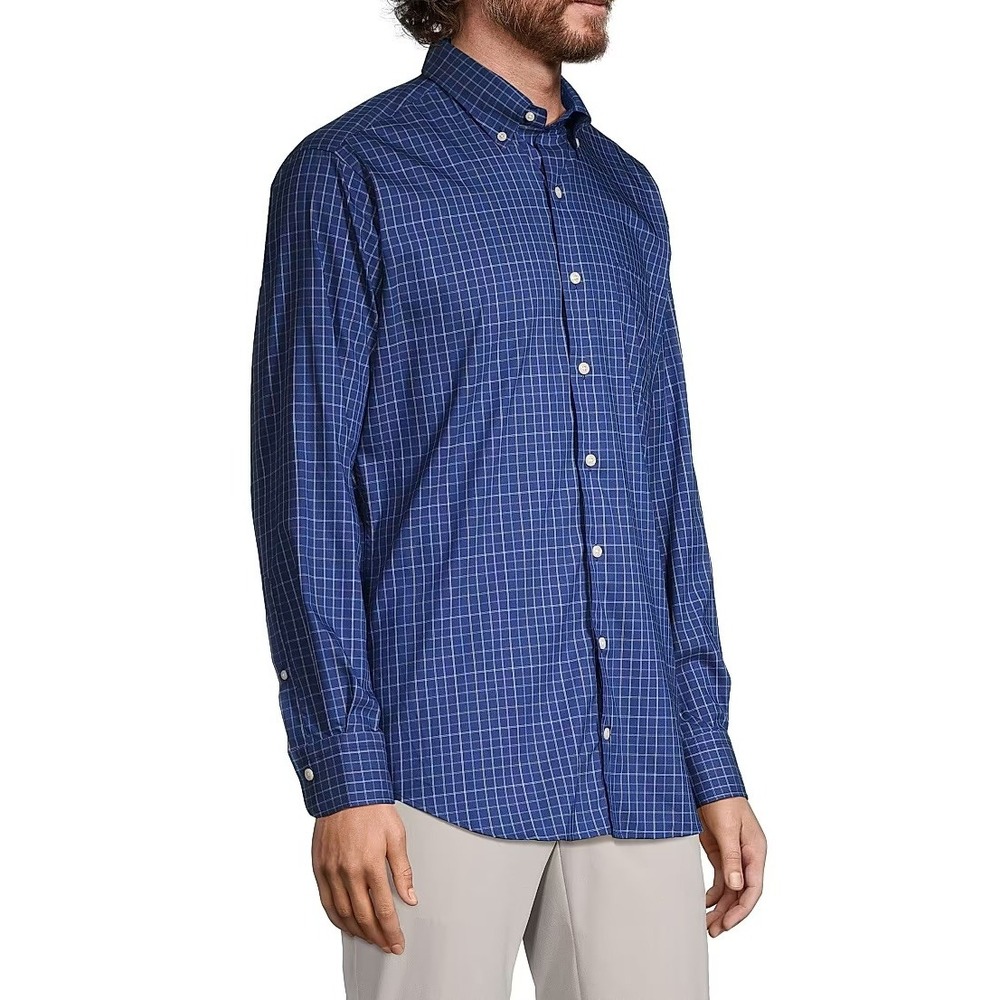 Peter Millar Crown Pattern Lite Grid Check Button… - image 7